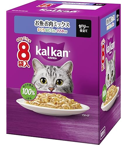 Amazon.co.jp: カルカン パウチ 1歳から 60g×8袋 まぐろ 成猫用